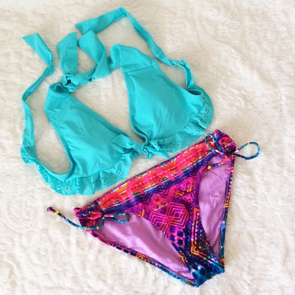 🏝JESSICA SIMPSON AQUA BIKINI🏝